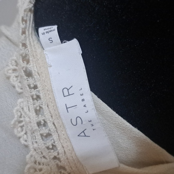 ASTR The Label small cream colored silk blouse, $109.00 - Picture 4 of 7